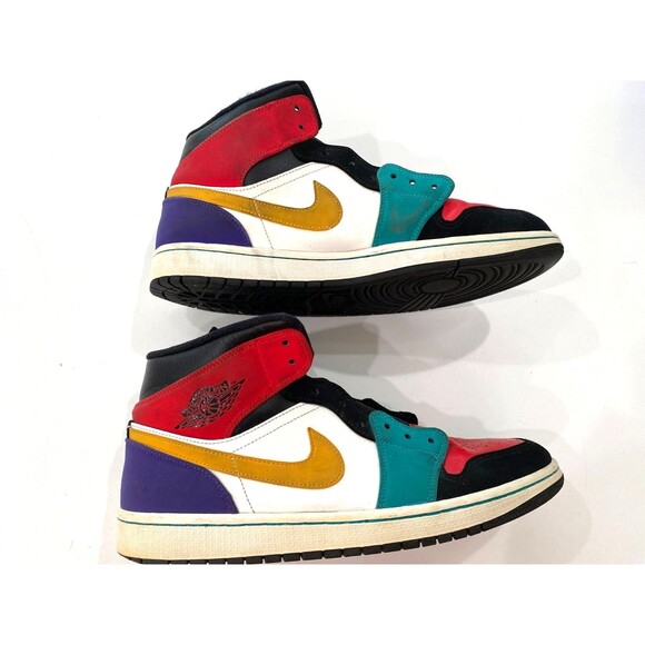 Nike Air Jordan 1 Mid Multi-Color 554724-125 Size 11.5 Men's - Picture 3 of 9